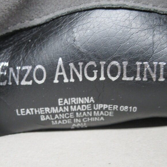 Enzo Eairinna Grey Suede Knee High Heeled Dress Boot - Picture 2 of 13